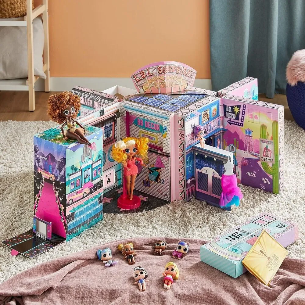L.O.L. Surprise! OMG Movie Magic Studio w 70 Surprises 12 + 2 Fashion Dolls Set